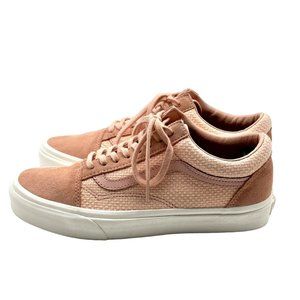 Vans Old Skool Pink & White Woven Check Sneaker Women's Size 8.5